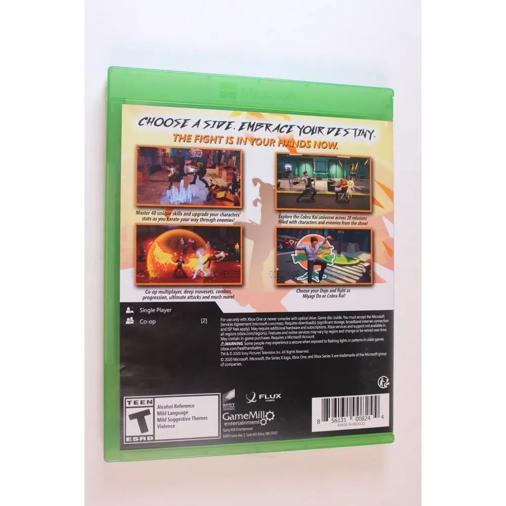 Cobra Kai Karate Kid Saga (Microsoft Xbox One) Authentic, tested/works great